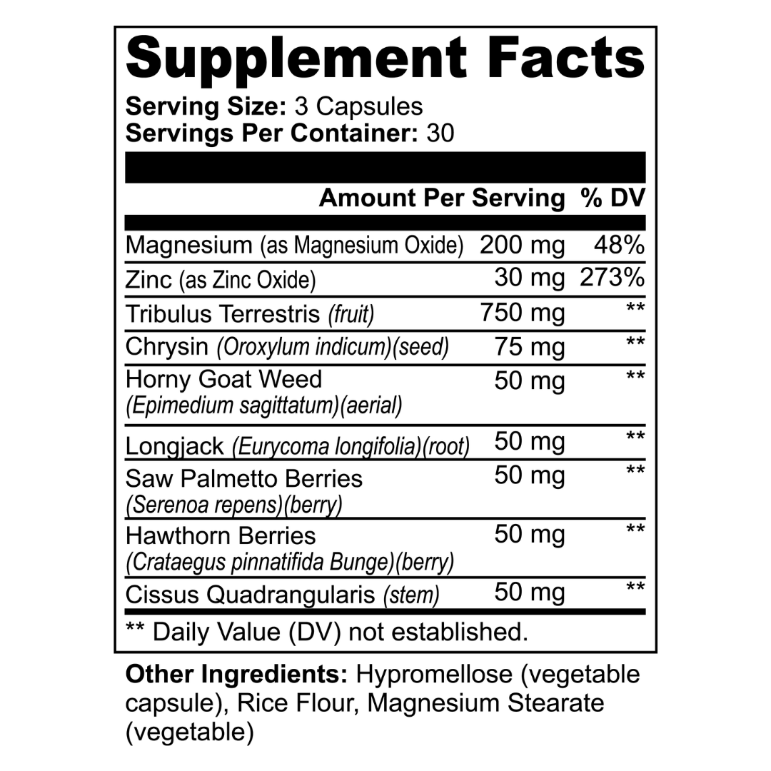 natural testosterone booster bottle