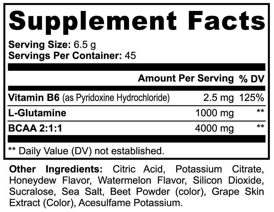 BCAA (Honeydew/Watermelon) - 292g