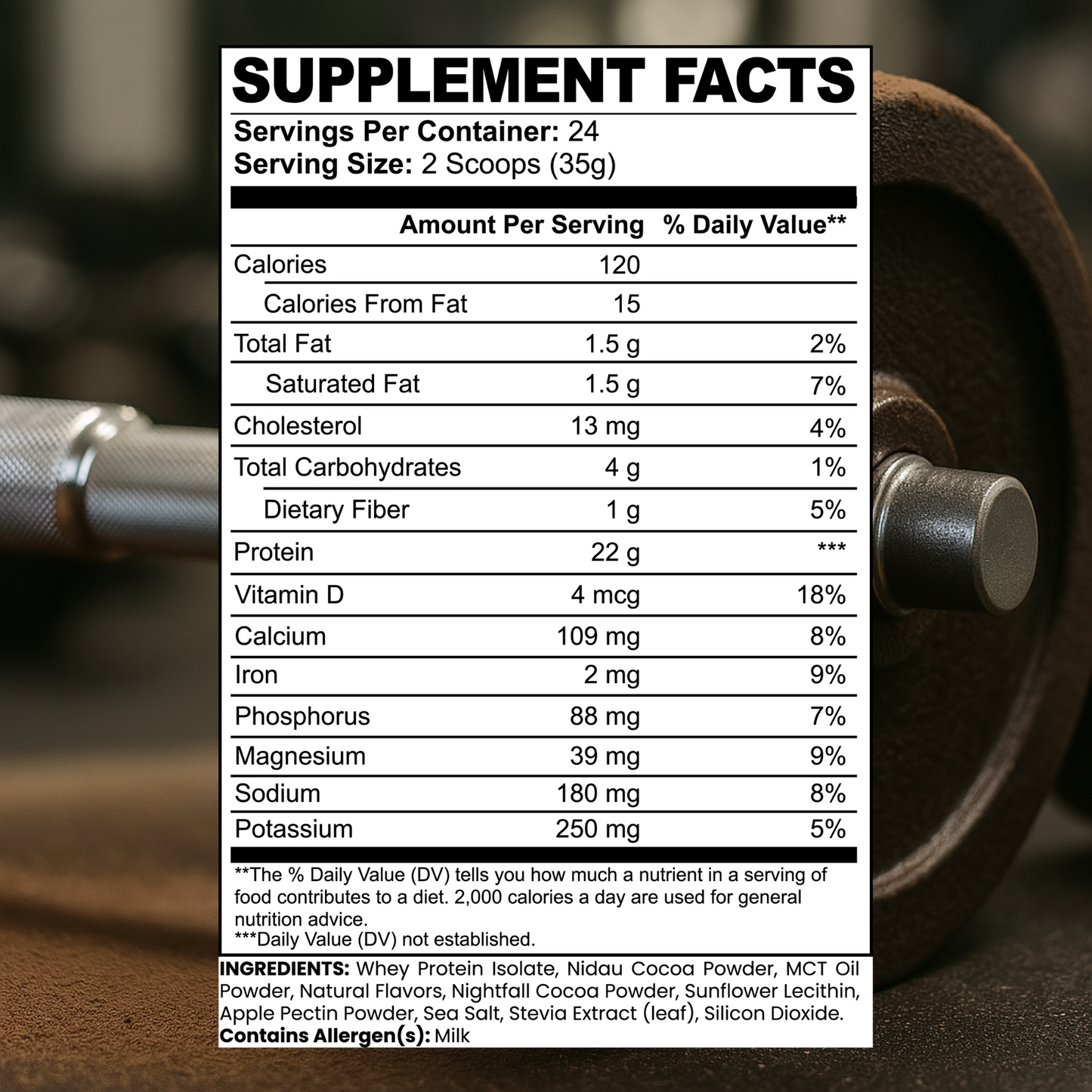 Isolated Whey Protein (Chocolate) · 839g