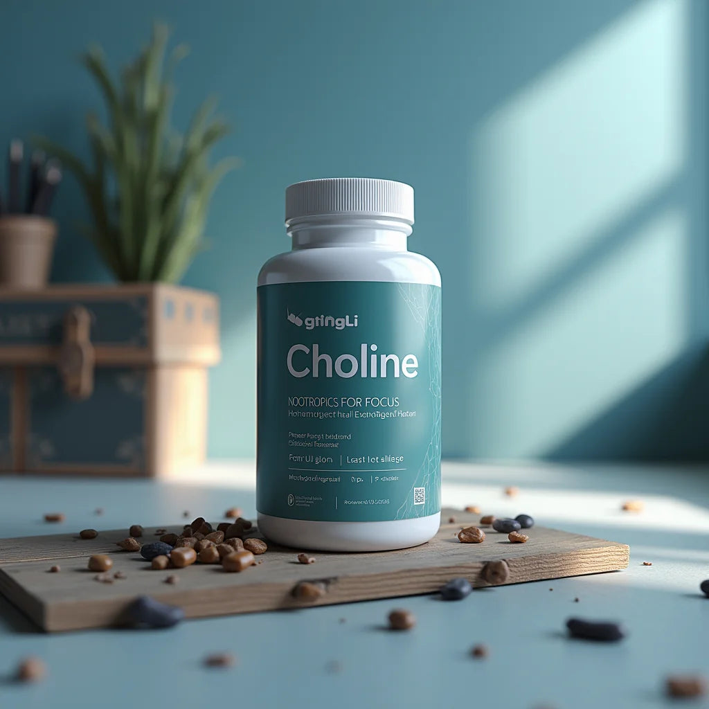 Nootropic Choline Supplement - Choline Nootropics for Focus and Memory Enhancement