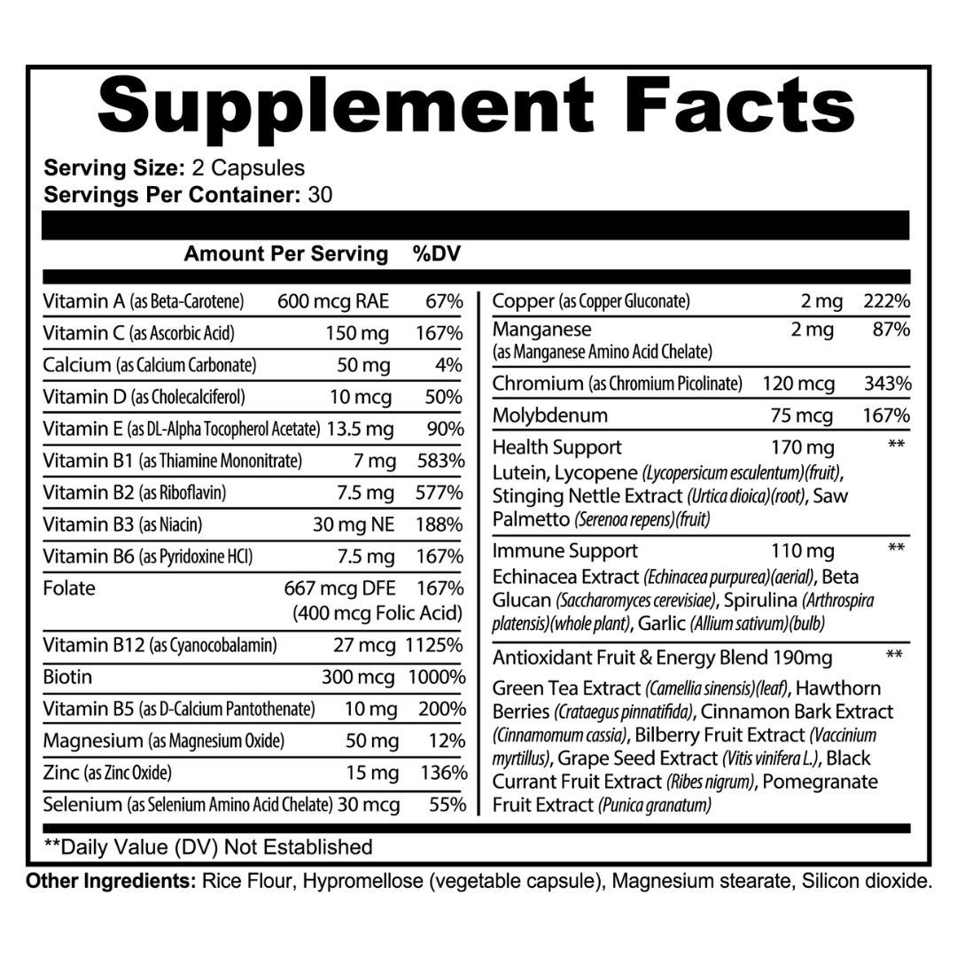 Multivitamin - 60 Capsules