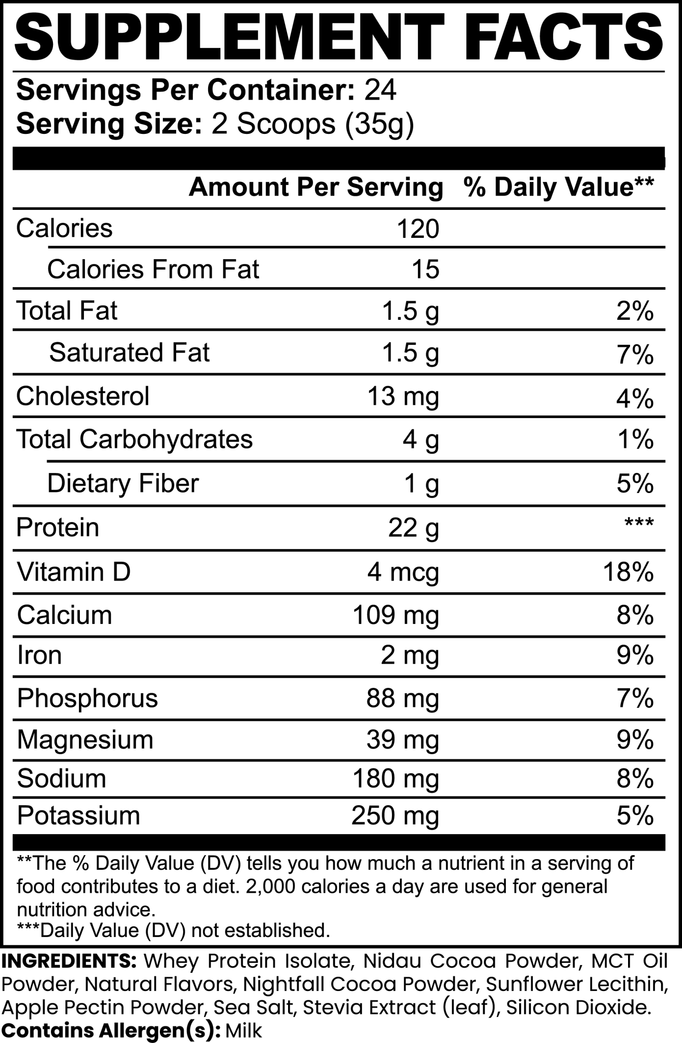 Advanced 100% Whey Protein Isolate (Chocolate) - Deluxesupps