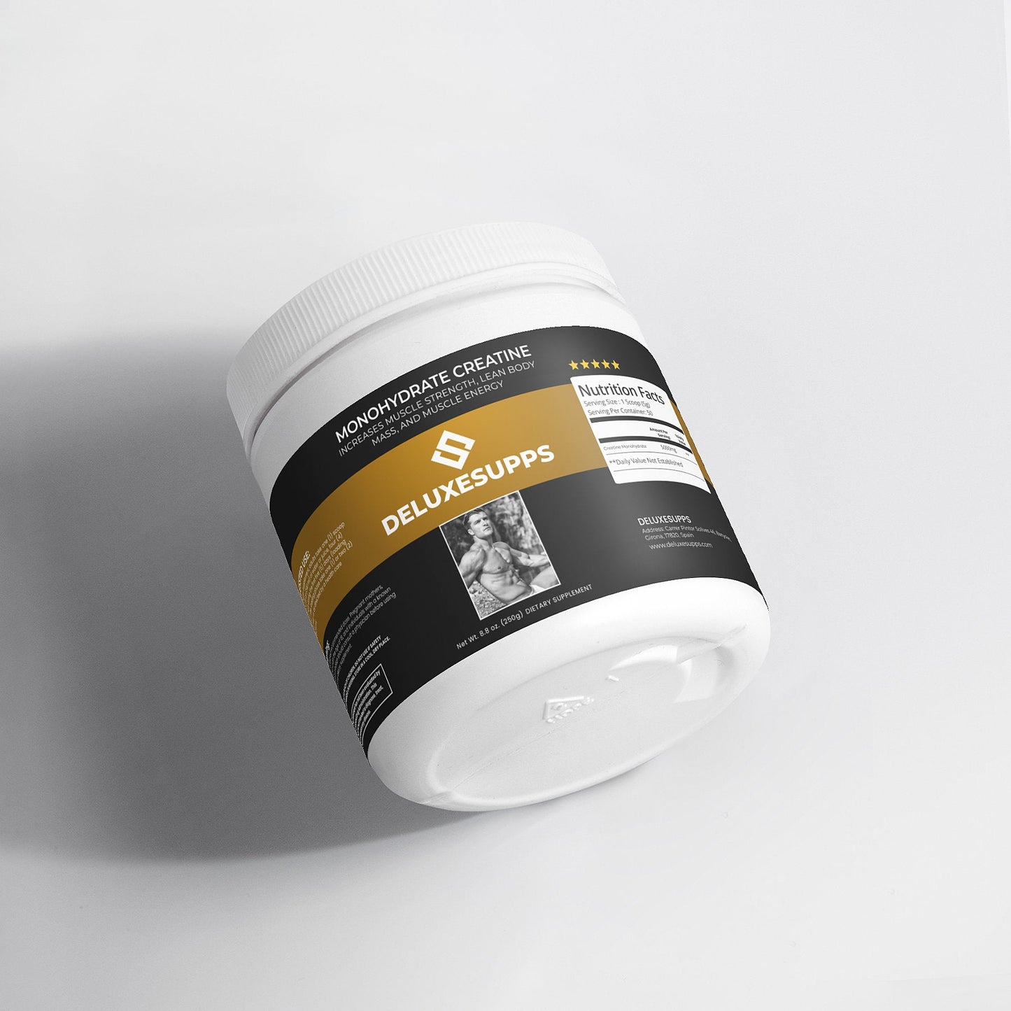 MONOHYDRATE CREATINE / STRENGHT, ENERGY AND FOCUS - 250g - Deluxesupps